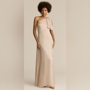 Sachin & Babi One Shoulder Georgette Bias Gown - Size 2